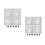 8Sets Durable ABS Aquarium Separator Black Plastic Grid for Fish Tanks 5