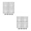 8Sets Durable ABS Aquarium Separator Black Plastic Grid for Fish Tanks 6