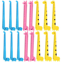 210Pcs Household Straight Plastic Rulers Multi-Function School Supply