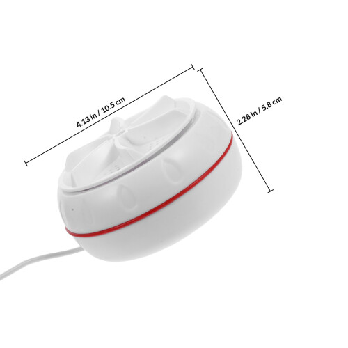 1Set Small Portable Turbo Washing Machine ABS White Mini Laundry 1