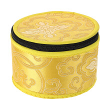 4Pcs Yellow Meditation Bowl Storage Bags with Zipper for Sound Bowls