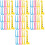 210Pcs Household Straight Plastic Rulers Multi-Function School Supply 10