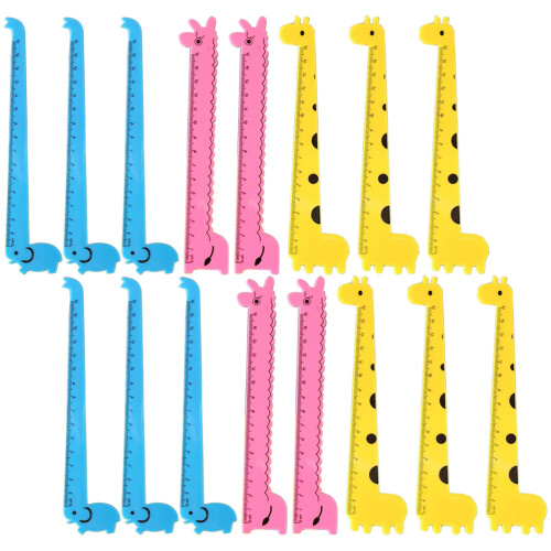 210Pcs Household Straight Plastic Rulers Multi-Function School Supply 1