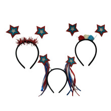 9Pcs Assorted Color Independence Day Hair Hoops Decorative Headbands