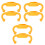 6Pcs Silicone Handles for Baby Feeding Bottles Soft Comfortable Grip 5