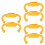6Pcs Silicone Handles for Baby Feeding Bottles Soft Comfortable Grip 8