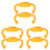 6Pcs Silicone Handles for Baby Feeding Bottles Soft Comfortable Grip 4