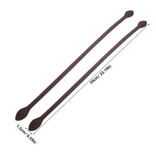 8Pcs Replacement Coffee PU Bag Handles for Wide Purse Straps 1