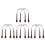 8Pcs Replacement Coffee PU Bag Handles for Wide Purse Straps 7