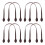 8Pcs Replacement Coffee PU Bag Handles for Wide Purse Straps 8