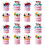 16Pcs Assorted Color Artificial Sandwich Biscuit Decor PVC Models 7