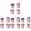 16Pcs Assorted Color Artificial Sandwich Biscuit Decor PVC Models 4