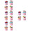 16Pcs Assorted Color Artificial Sandwich Biscuit Decor PVC Models 9
