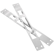 18Pcs Stainless Steel Door Knob & Deadbolt Reinforcement Plates Silver
