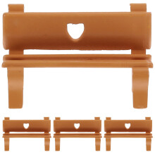 20Pcs Realistic Mini Plastic Bench Model for Micro Landscape Layouts