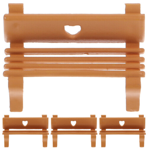 20Pcs Realistic Mini Plastic Bench Model for Micro Landscape Layouts 2