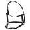 4Pcs Adjustable Nylon Horse Halter and Rope Training Set Black Durable 2