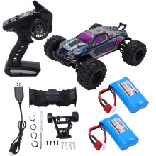Monster Truck RC pronto para usar com motor brushless e suspensão independente, tração nas quatro rodas, alta velocidade, chassi resistente à
