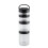 Stackable Snack Containers for Kids and Adult, 4 Stackable Snack Cups for School and Travel Transparent Black 1