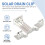 20PCS Photovoltaic Panel Drainage Buckle Surface Plate Solar Panel Water Drain Clip for Solar Panel Draining 35mm 6