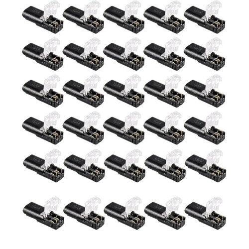 Double - Wire Plug-In Connector with Locking Buckle (30 Pack)