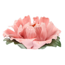 Porta incenso a cono con design Peony, rosa, per ufficio.