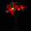 Κόκκινο πλαστικό φωτιστικό δέντρου Poinsettia Χριστουγεννιάτικη διακόσμηση 1 τεμ. 3