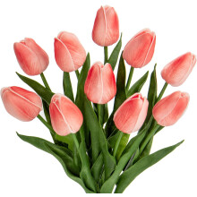 10/20/24 tulipani artificiali misti effetto "tocco reale", 34 cm, per casa, matrimoni, festa della mamma - compatibili con vasi standard
