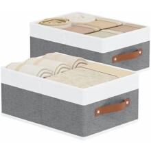 Scatole portaoggetti in tessuto per vestiti, cestini portaoggetti con manici, contenitori cubici organizer per camera da letto e lavanderia, 33  23