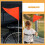 10 st. reflekterande säkerhetsflaggor för trafikvarning orange PVC triangulära 4