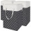 Ελεύθερο, αδιάβροχο καλάθι πλυντηρίου 3 τεμαχίων, πτυσσόμενο, 75L με λαβές 1