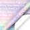 Rolo de papel de embrulho brilhante degradê 3m x 17 polegadas 80gsm 2