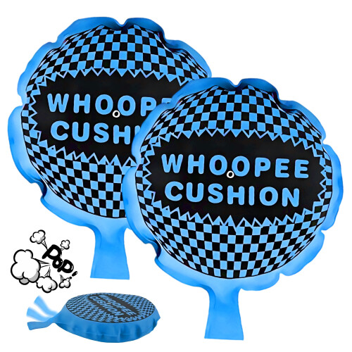 2 τεμάχια μαξιλάρι Whoopie, αστείο σφουγγάρι που κάνει θόρυβο, αυτοφουσκωτή φάρσα,