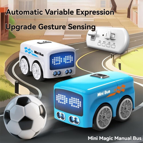 Mini bus télécommandé avec commandes gestuelles et suivi de ligne 1
