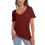 Blusas femininas casuais com decote em V profundo e sexy 1