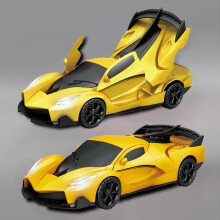 Auto radiocomandata trasformabile per bambini con musica, luci e acrobazie a 360 - Giocattolo da corsa elettrico, fantastico regalo di