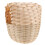 Φωλιά πουλιών Homoyoyo Safe Bamboo από μπεζ για μικρά πουλιά και διακόσμηση κήπου 8