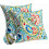 Conjunto de 2 capas de almofada para exterior, 40x40cm (16x16 polegadas), impermeáveis, com estampa paisley, compatíveis com pátio, jardim, sofá 1