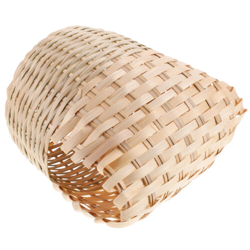 Φωλιά πουλιών Homoyoyo Safe Bamboo από μπεζ για μικρά πουλιά και διακόσμηση κήπου 2