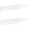 Prateleiras de acrílico transparente de 30 cm (12 polegadas), prateleiras flutuantes para montagem na parede, conjunto de 2 unidades. 1