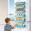 Magnetic Spice Rack for Refrigerator, Kitchen Organizer and Storage Shelf, Blue (6 Pack)… 2