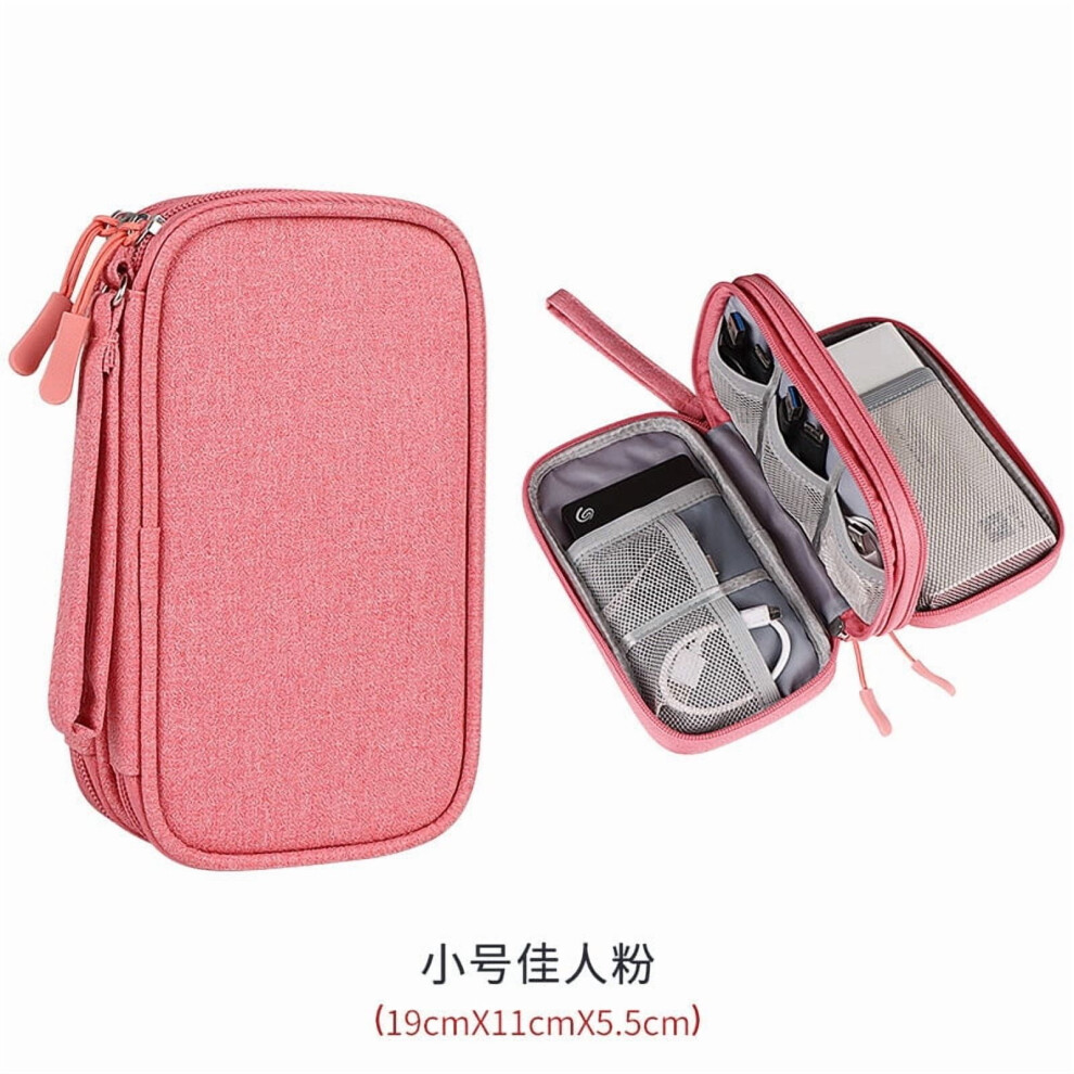 New Multi-Functional Double-Layer Digital Bag U Disk, Power Bank, Mobile Hard Disk, Earphone Data Cable, Cationic Storage Bag 9058772587084