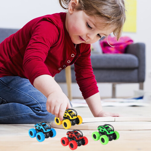 Τραβήξτε πίσω τα Monster Trucks για νήπια 2-6, Αυτοκίνητα με κινητήρα τριβής, Συμβατά με 2