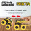 Τραβήξτε πίσω τα Monster Trucks για νήπια 2-6, Αυτοκίνητα με κινητήρα τριβής, Συμβατά με 5
