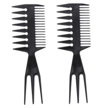2x3Ways Frisør Hårstyling Kam Pick Hår Afro Bredtand Kam Hårbørste