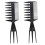 2x3Ways Κομμωτική Χτένα Χτίσματος Μαλλιών Pick Hair Χτένα με Πλατιά Δόντι Afro, Βούρτσα 1
