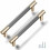 Aluminum Drawer Pulls Gold Nickel Oxidation 2-Pack 1