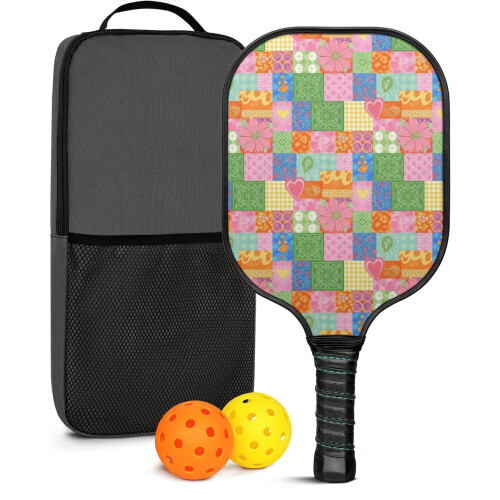 Σετ κουπιών Pickleball με κουπιά από υαλοβάμβακα, 2 μπάλες &