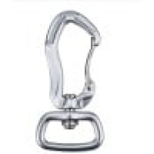 GOOHOCHY Aluminum 360 Degree Swivel Rotating Locking Carabiner for Securing Pets Dog Leash and Harness Camping Hiking Backpack Keychains Silver