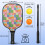Σετ κουπιών Pickleball με κουπιά από fiberglass σε σχέδια λουλουδιών, 2 μπάλες και τσάντα – 3